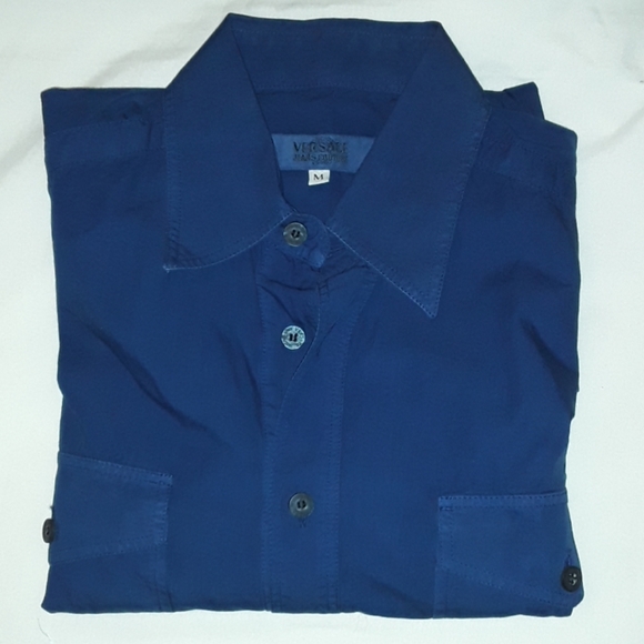 VERSACE MEN'S LONG SLEEVE SHIRT M - Picture 2 of 5